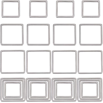 négyzet összekötő medál csomag