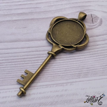 kulcs-medal-alap-antik-bronz