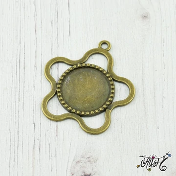 medal-alap-virag-antikbronz