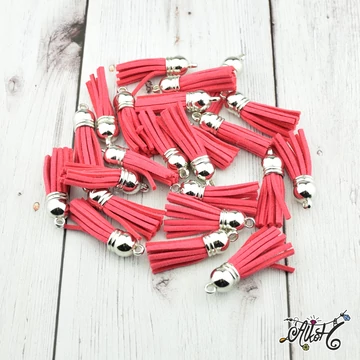 lazacrózsaszín velúr bojt