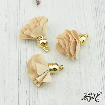 bezs-virag-szirom-textil-bojt